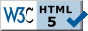 Valid HTML 5