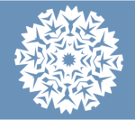 Schneestern Scherenschnitt