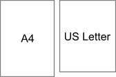 Vergleich DIN-A4 gegen US Letter