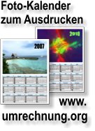 Foto-Jahreskalender zum Ausdrucken