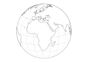Erde Europa und Afrika