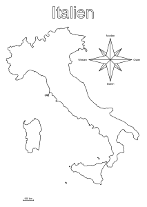 Druckvorlage Italien