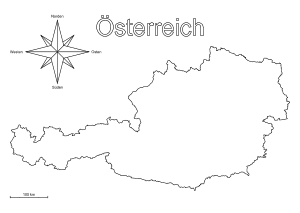 Download Vorlage Die Grenzen von Österreich
